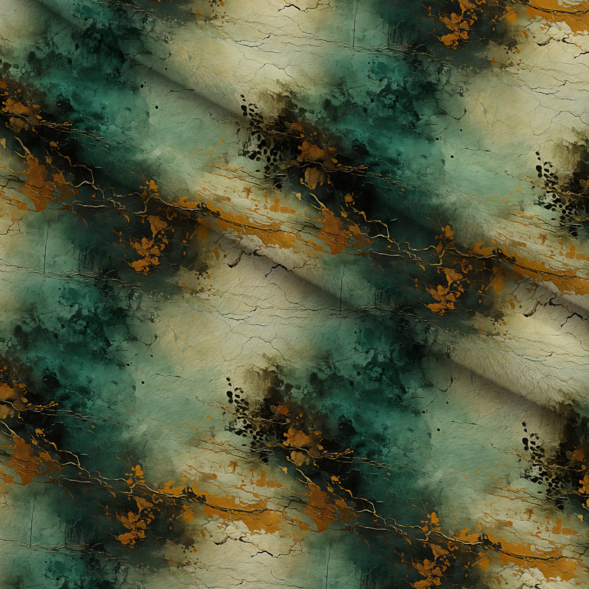 Gilded Lagoon Pattern 9 Minky Fabric