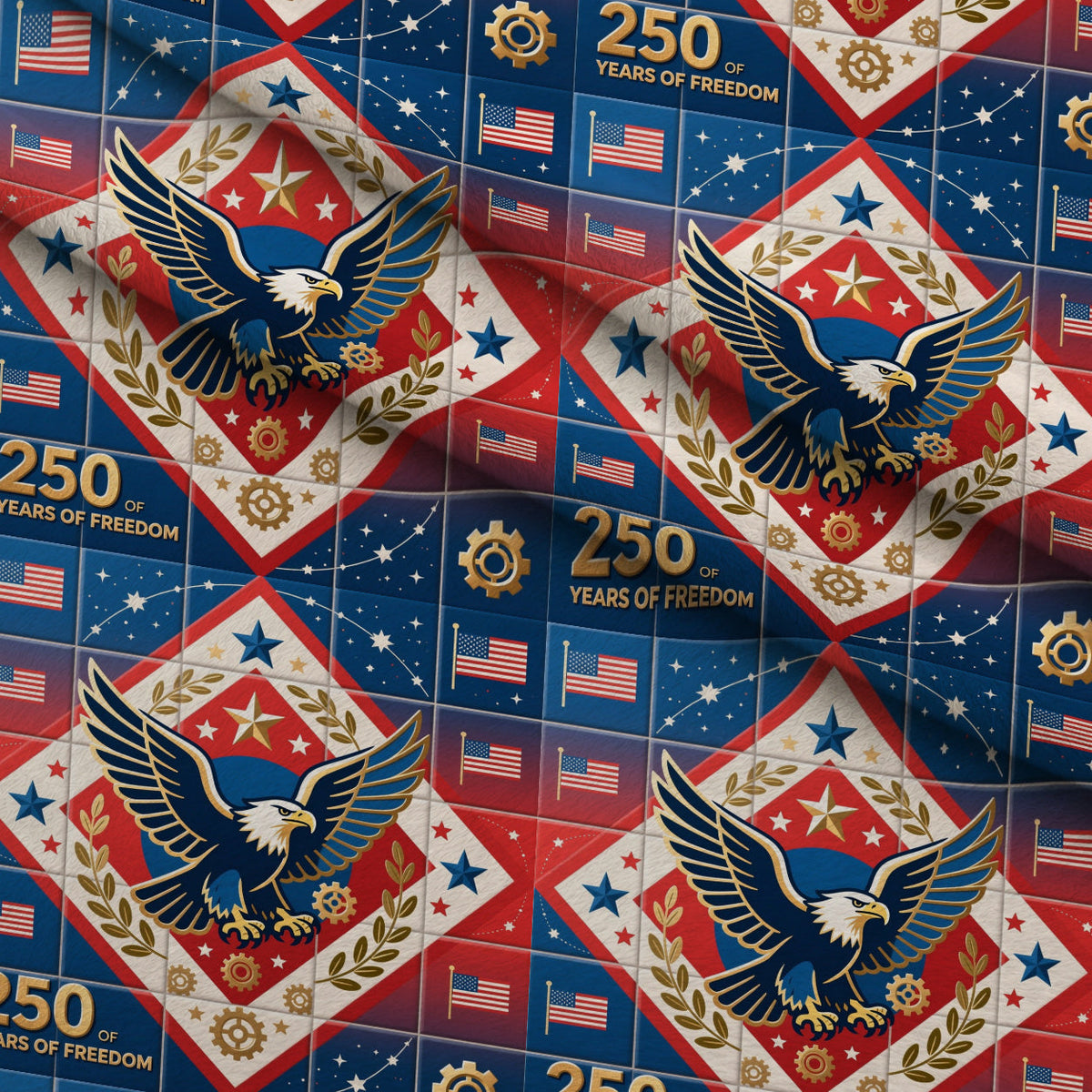 Gilded Liberty Pattern 18 Minky Fabric