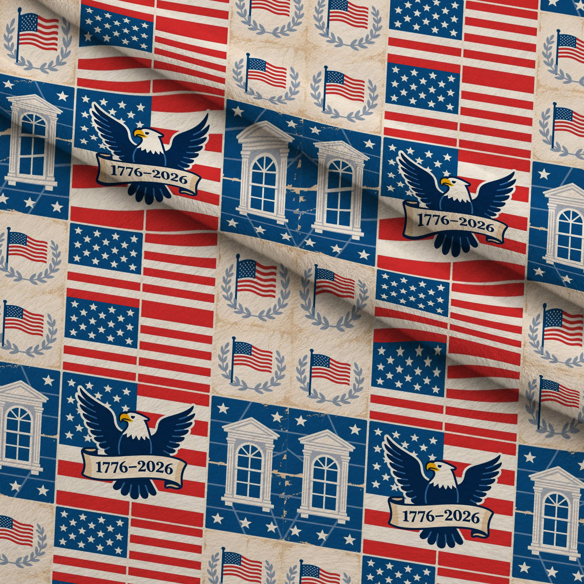 Gilded Liberty Pattern 19 Minky Fabric