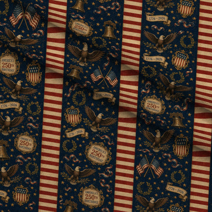 Gilded Liberty Pattern 2 Minky Fabric