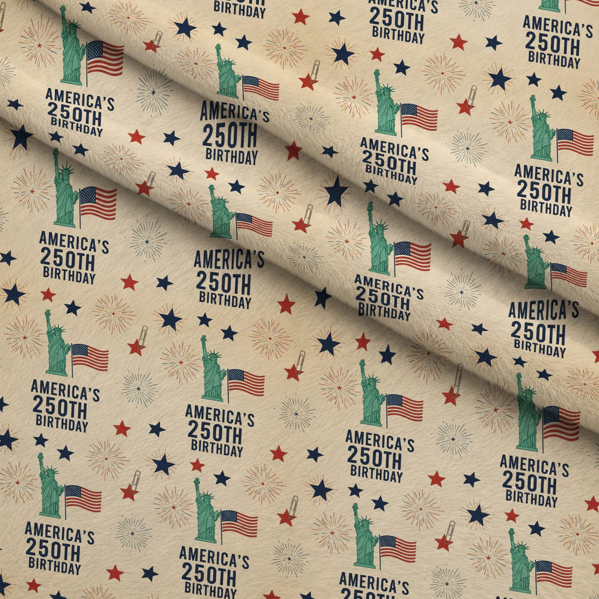 Gilded Liberty Pattern 2 Minky Fabric