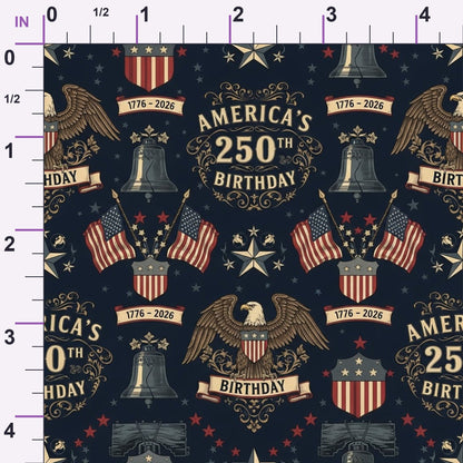 Gilded Liberty Pattern 21 Minky Fabric