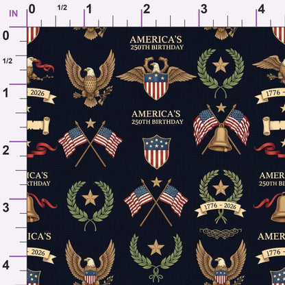 Gilded Liberty Pattern 23 Minky Fabric