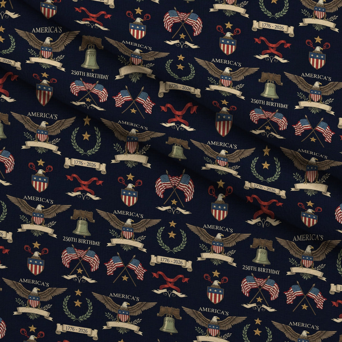 Gilded Liberty Pattern 25 Minky Fabric