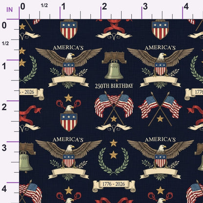Gilded Liberty Pattern 25 Minky Fabric