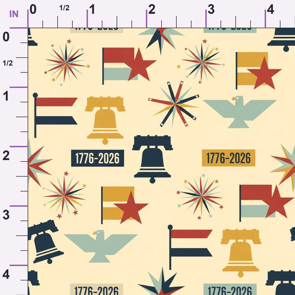 Gilded Liberty Pattern 29 Minky Fabric
