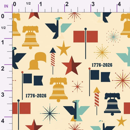 Gilded Liberty Pattern 32 Minky Fabric