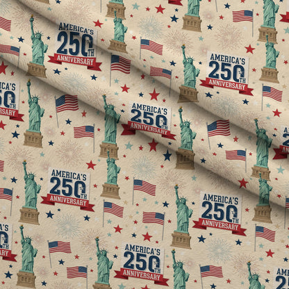 Gilded Liberty Pattern 4 Minky Fabric