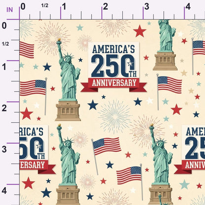 Gilded Liberty Pattern 4 Minky Fabric