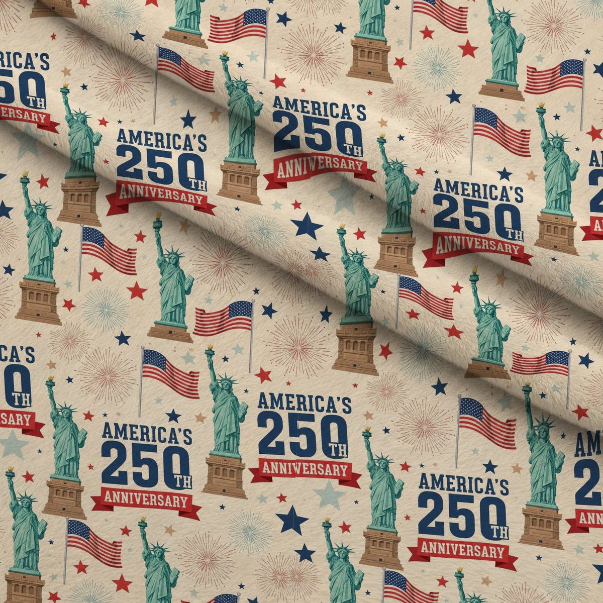 Gilded Liberty Pattern 5 Minky Fabric