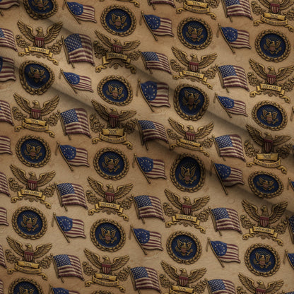 Gilded Liberty Pattern 7 Minky Fabric