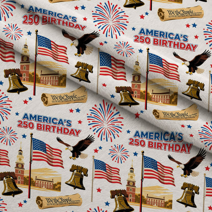 Gilded Liberty Pattern 9 Minky Fabric