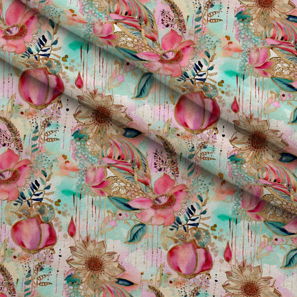 Gilded Menagerie Pattern 1 Minky Fabric