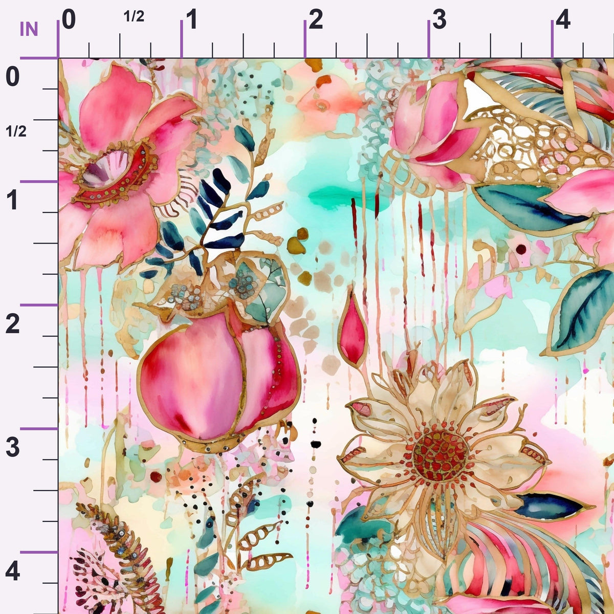 Gilded Menagerie Pattern 1 Minky Fabric