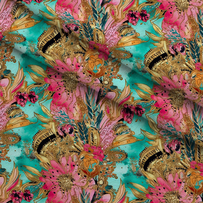 Gilded Menagerie Pattern 15 Minky Fabric