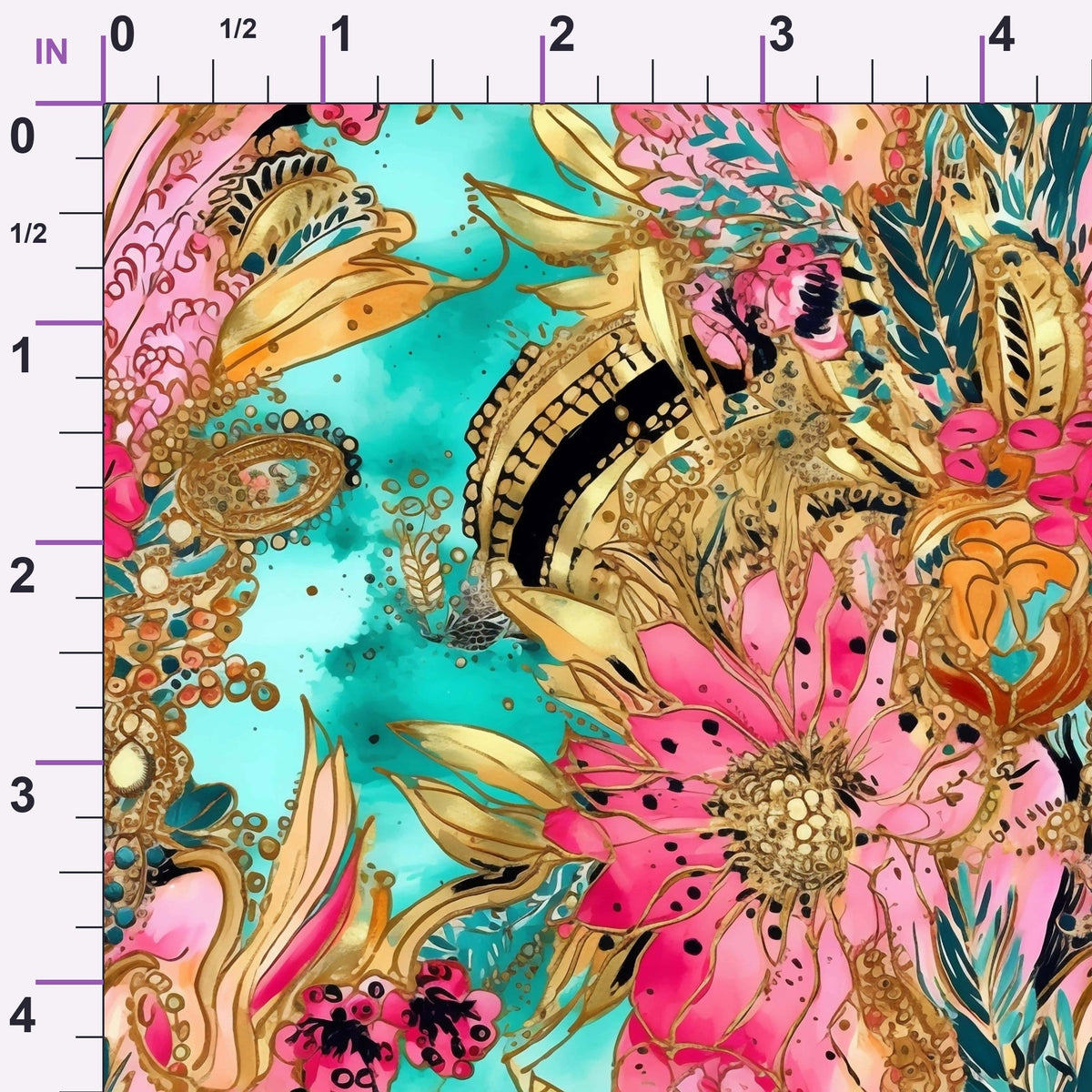 Gilded Menagerie Pattern 15 Minky Fabric