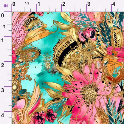 Gilded Menagerie Pattern 15 Minky Fabric