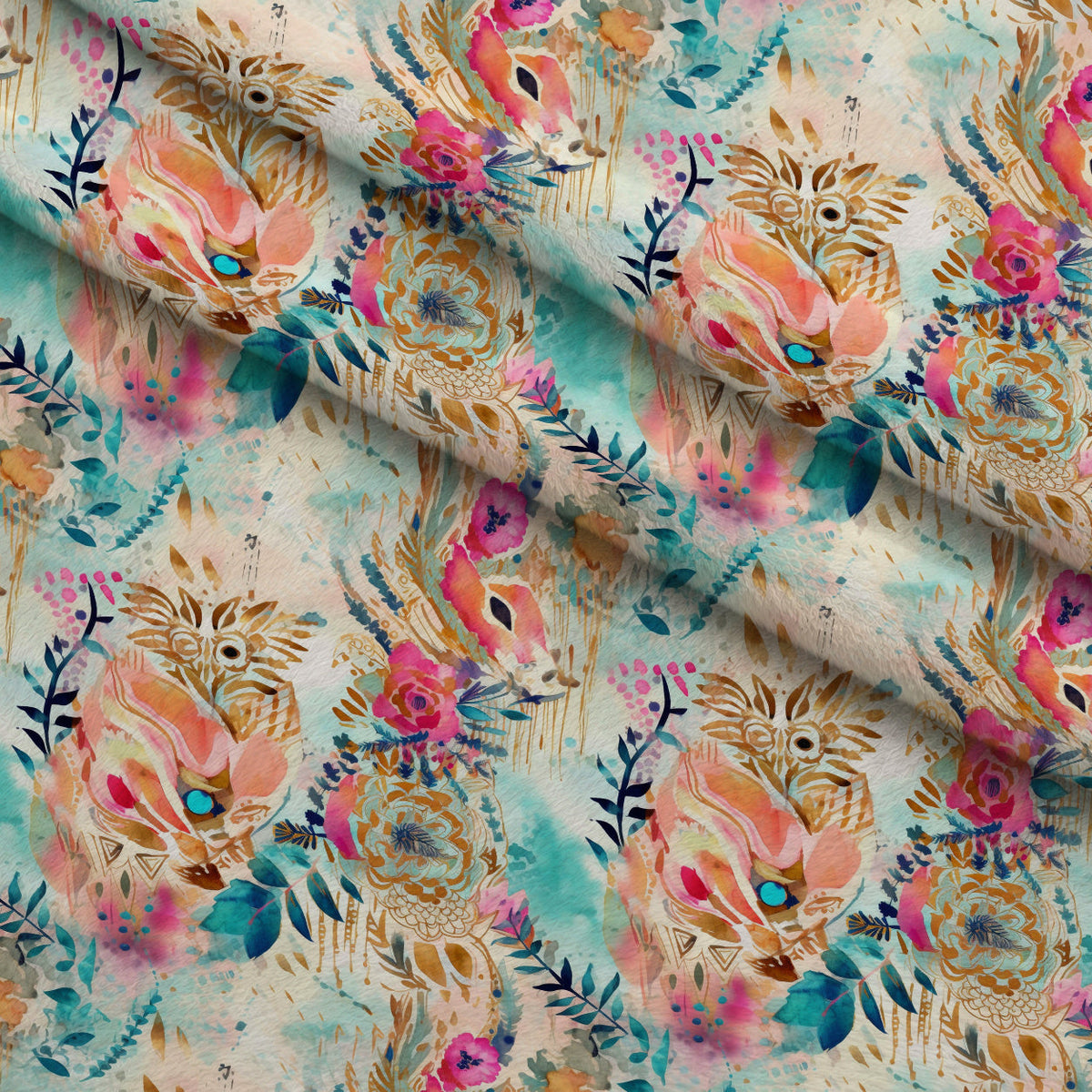 Gilded Menagerie Pattern 20 Minky Fabric