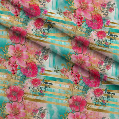 Gilded Menagerie Pattern 3 Minky Fabric