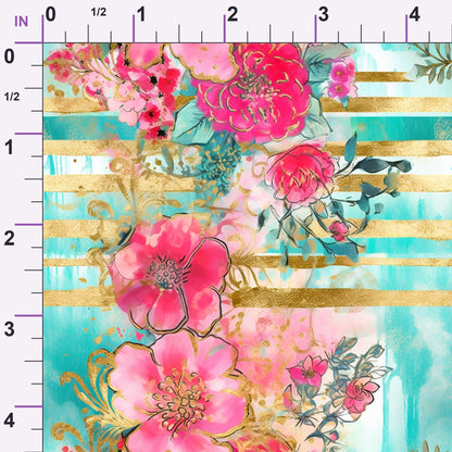 Gilded Menagerie Pattern 3 Minky Fabric