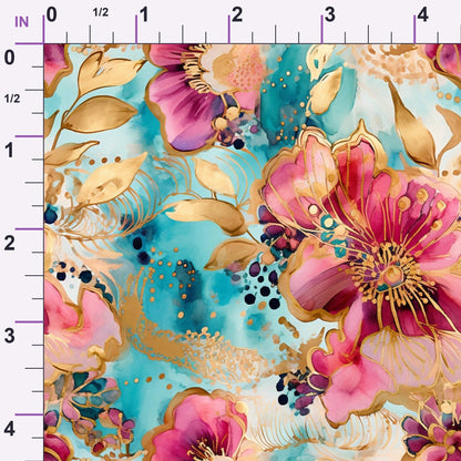 Gilded Menagerie Pattern 4 Minky Fabric