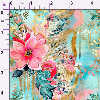 Gilded Menagerie Pattern 8 Minky Fabric