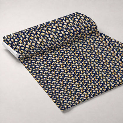 Gilded Midnight Tulips Pattern 5 Minky Fabric