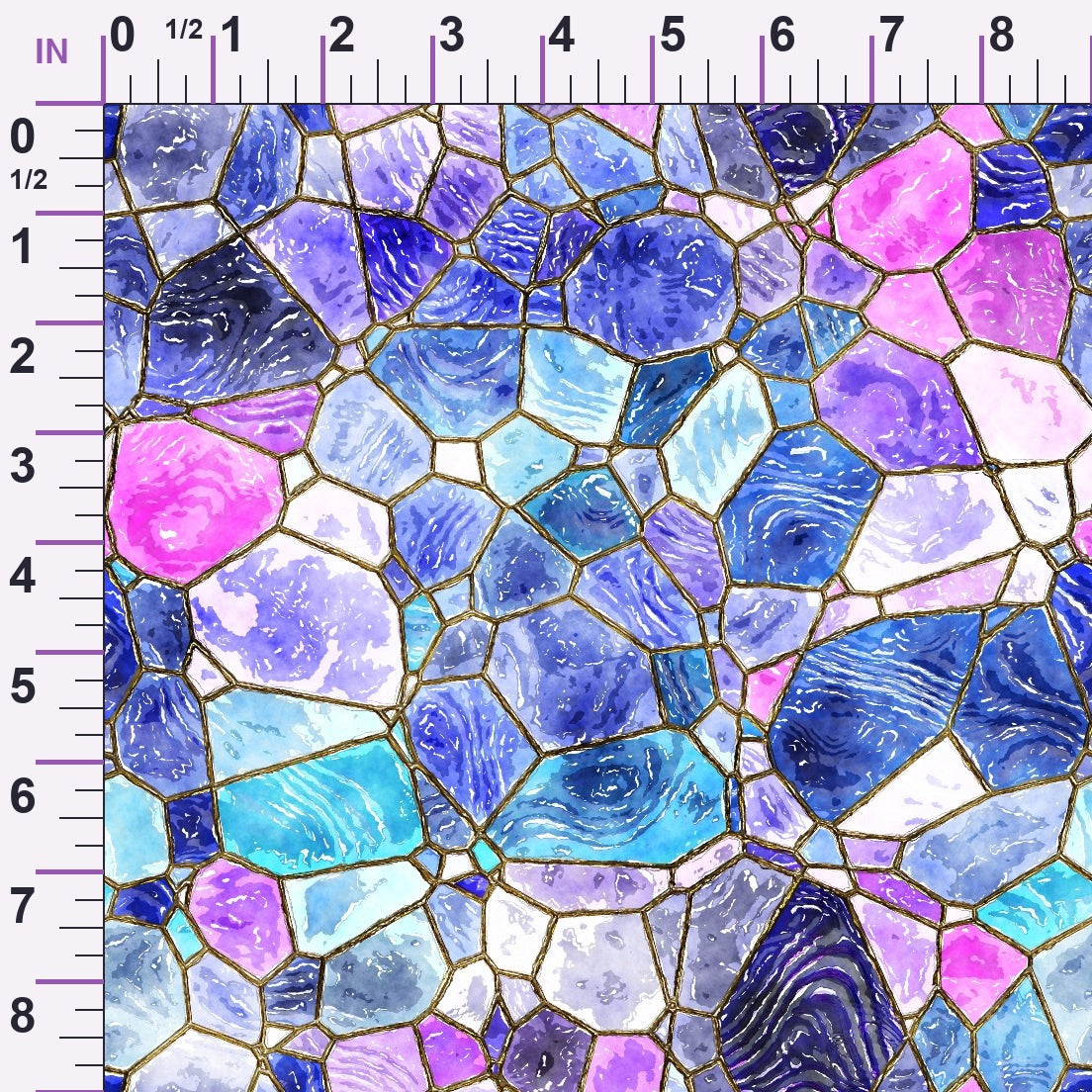 Gilded Mosaic Pattern 1 Minky Fabric