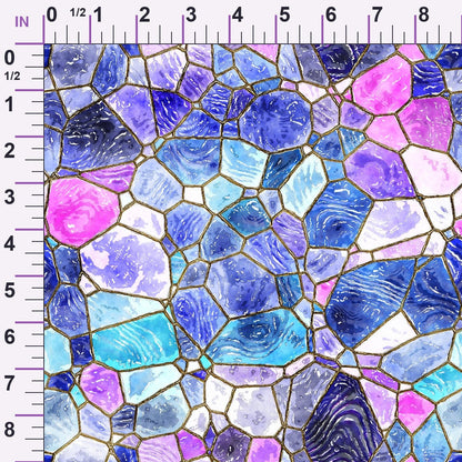 Gilded Mosaic Pattern 1 Minky Fabric