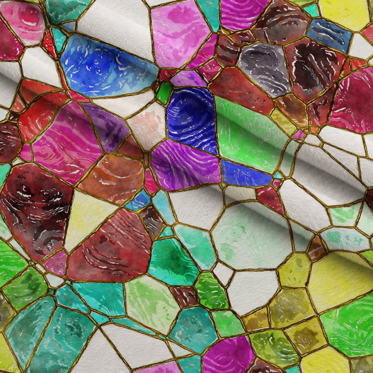 Gilded Mosaic Pattern 10 Minky Fabric