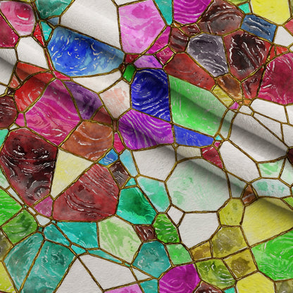 Gilded Mosaic Pattern 10 Minky Fabric