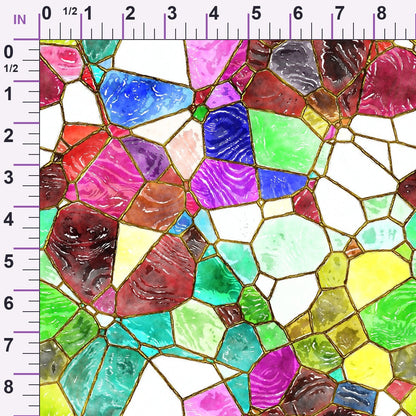Gilded Mosaic Pattern 10 Minky Fabric