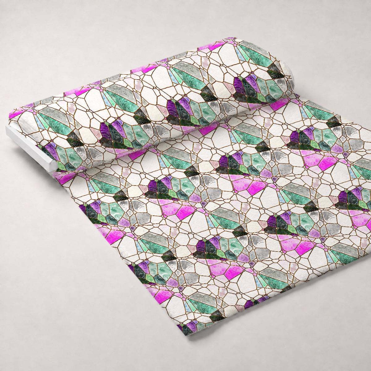 Gilded Mosaic Pattern 12 Minky Fabric