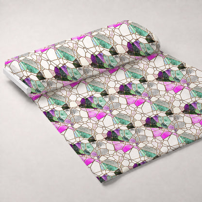 Gilded Mosaic Pattern 12 Minky Fabric