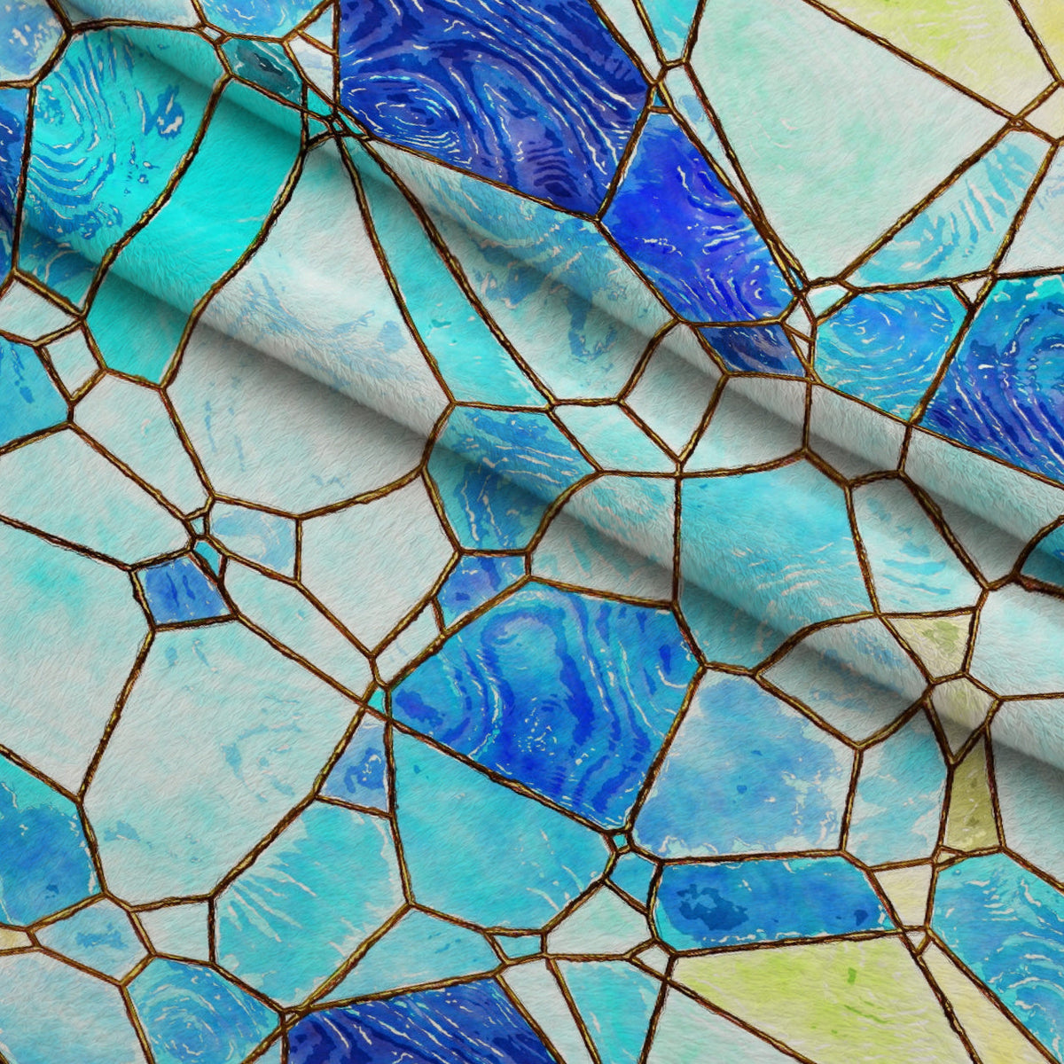 Gilded Mosaic Pattern 14 Minky Fabric