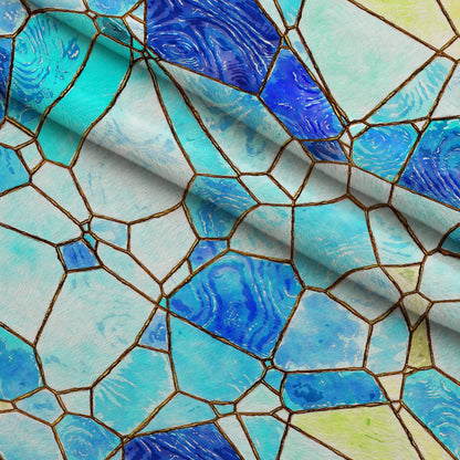 Gilded Mosaic Pattern 14 Minky Fabric