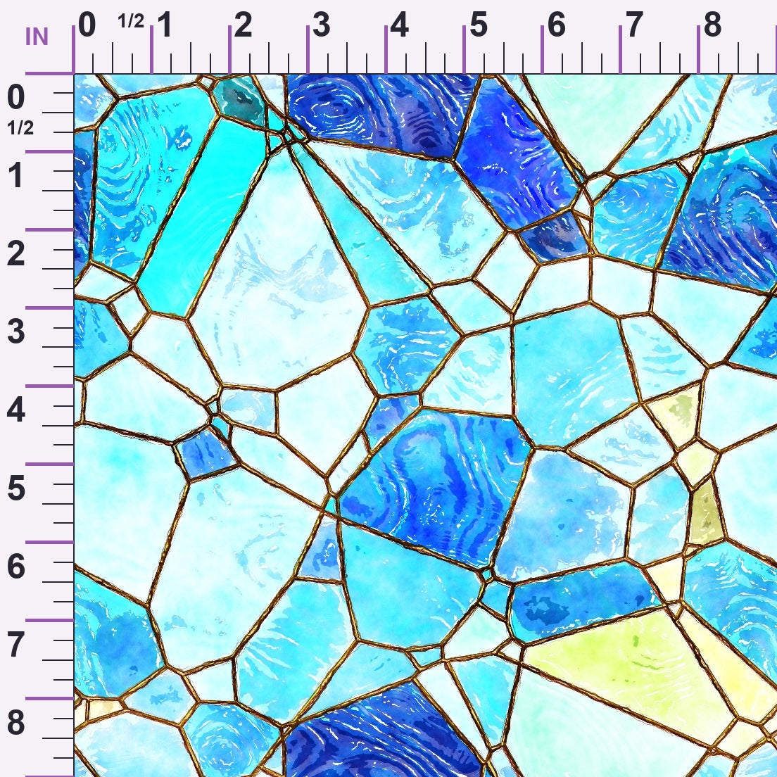 Gilded Mosaic Pattern 14 Minky Fabric