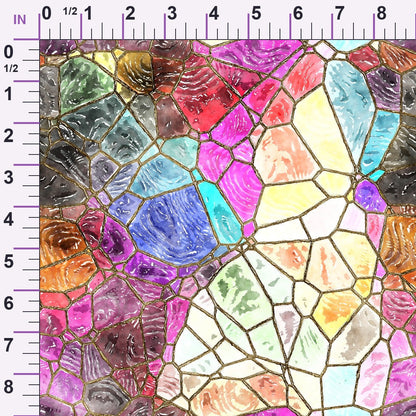 Gilded Mosaic Pattern 15 Minky Fabric