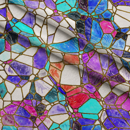 Gilded Mosaic Pattern 17 Minky Fabric