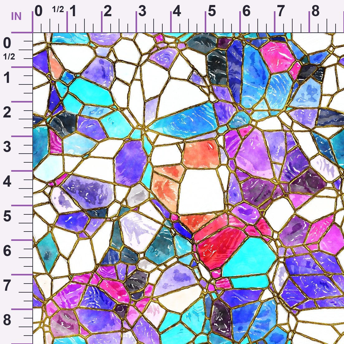 Gilded Mosaic Pattern 17 Minky Fabric