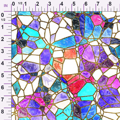 Gilded Mosaic Pattern 17 Minky Fabric