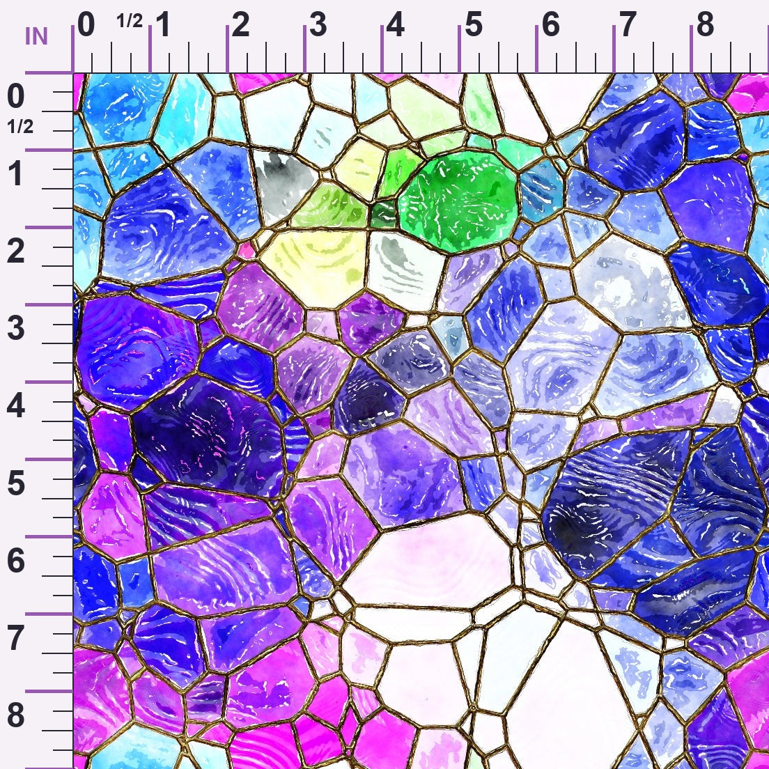 Gilded Mosaic Pattern 2 Minky Fabric