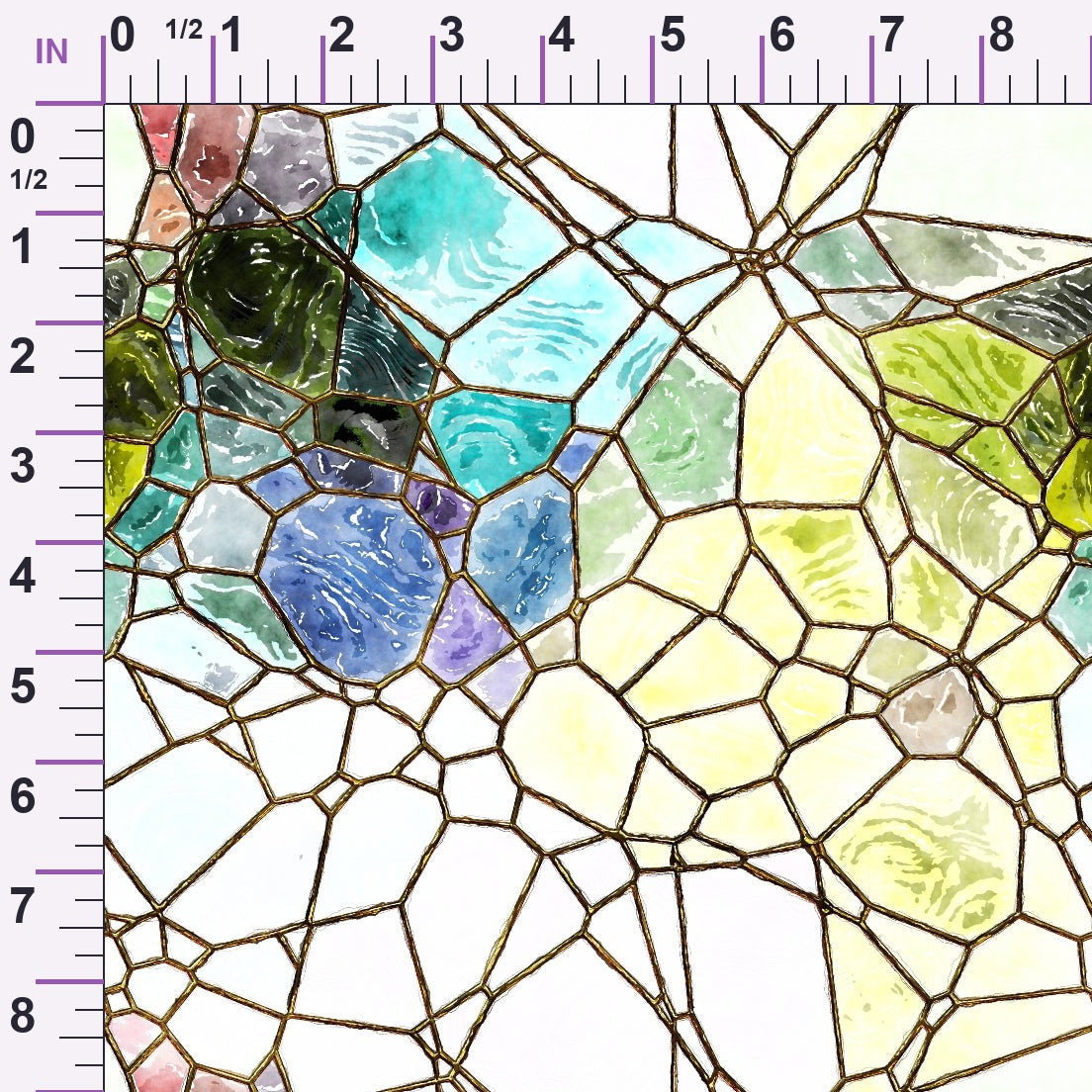 Gilded Mosaic Pattern 3 Minky Fabric