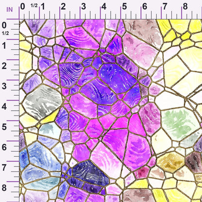 Gilded Mosaic Pattern 4 Minky Fabric