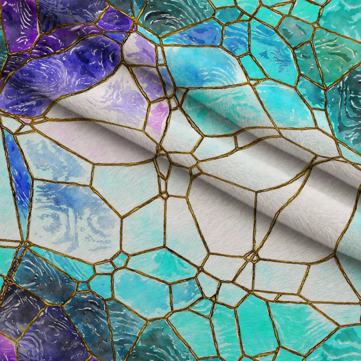 Gilded Mosaic Pattern 6 Minky Fabric