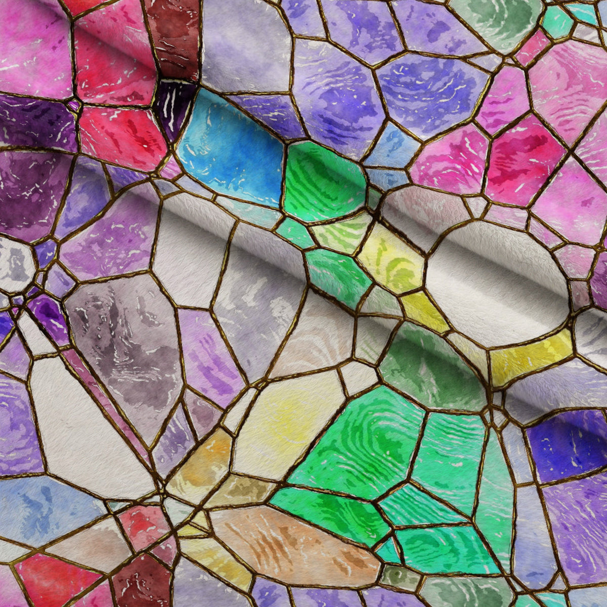 Gilded Mosaic Pattern 7 Minky Fabric