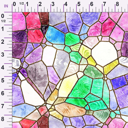 Gilded Mosaic Pattern 7 Minky Fabric
