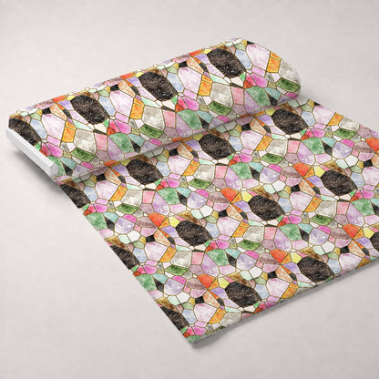Gilded Mosaic Pattern 8 Minky Fabric