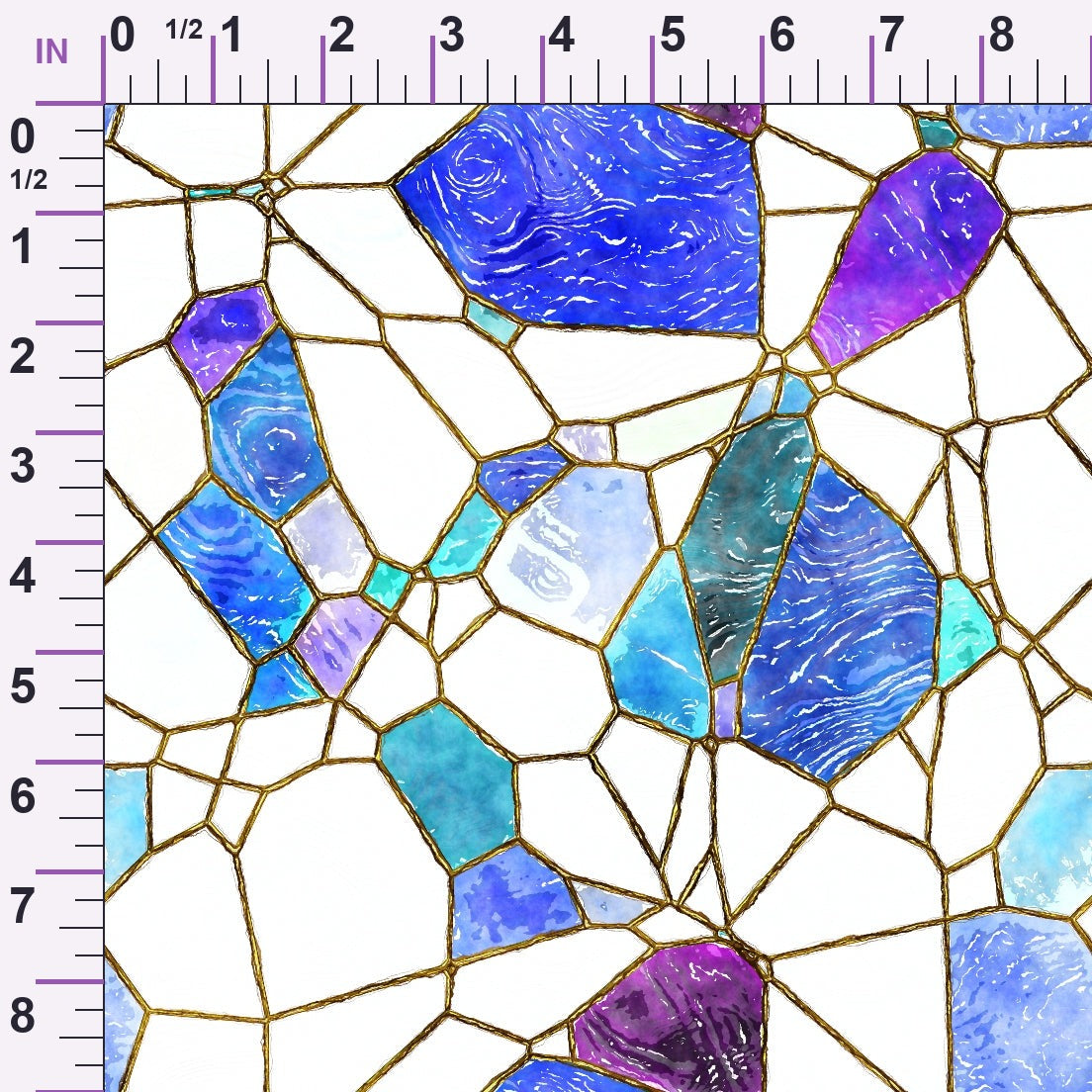 Gilded Mosaic Pattern 9 Minky Fabric
