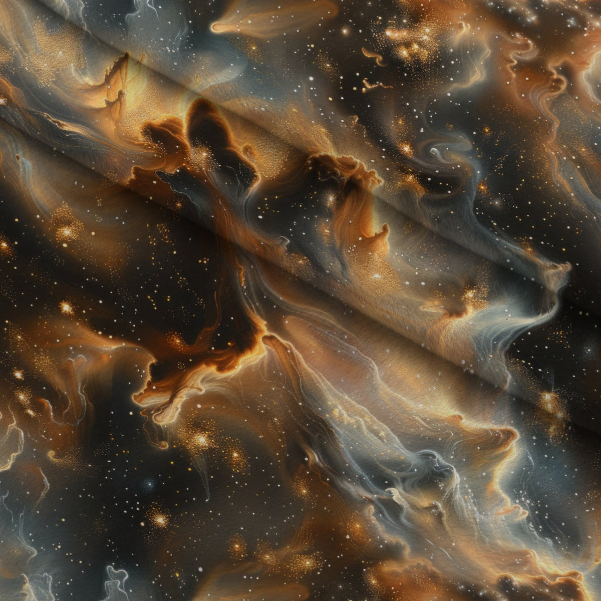 Gilded Nebula Pattern 1 Minky Fabric